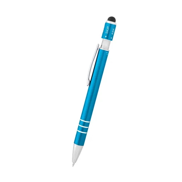 Recycled Aluminum Spin Game Top Pen With Stylus... from ASI 61125 Hit Promotional Products / Hit®