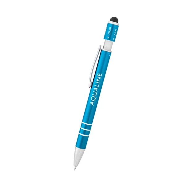 Recycled Aluminum Spin Game Top Pen With Stylus... from ASI 61125 Hit Promotional Products / Hit®