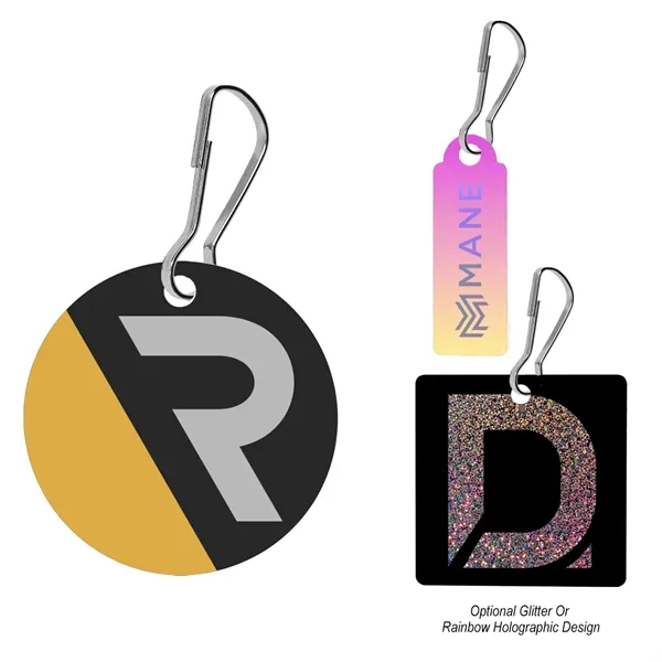 3" customizable acrylic zipper pull.... from ASI 61125 Hit Promotional Products / Hit®