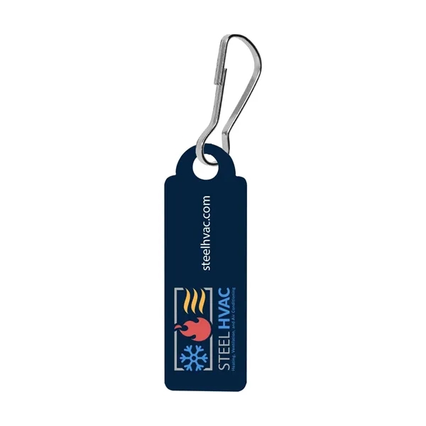 Rectangular shaped acrylic zipper pull with j-hook.... from ASI 61125 Hit Promotional Products / Hit®