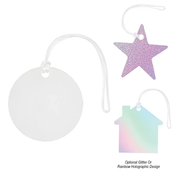 4" custom shaped acrylic bag tag with full color graphics.... from ASI 61125 Hit Promotional Products / Hit®