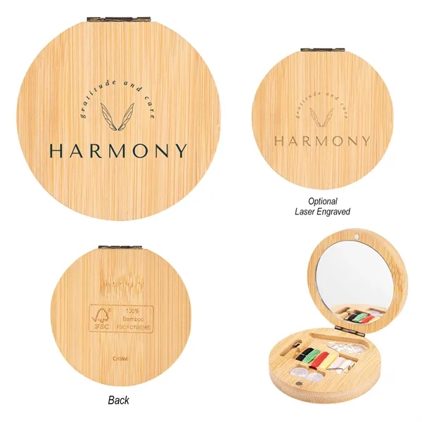 Bamboo sewing kit with mirror.... from ASI 61125 Hit Promotional Products / Hit®