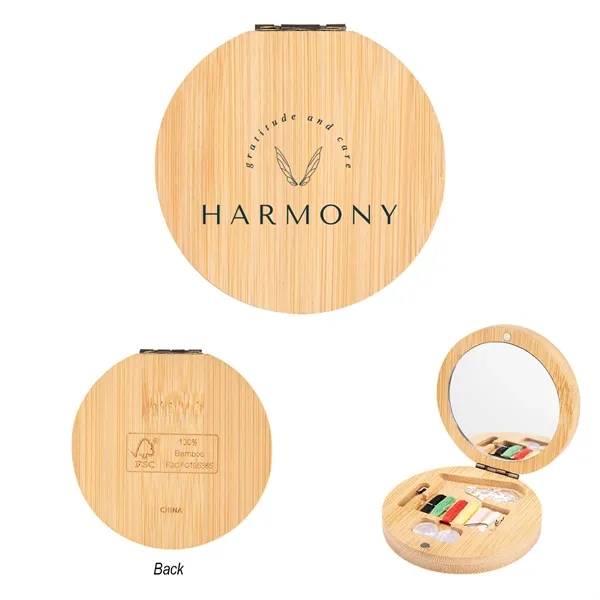 Bamboo sewing kit with mirror.... from ASI 61125 Hit Promotional Products / Hit®