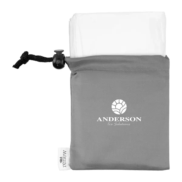 Hooded poncho with a rPET drawstring pouch.... from ASI 61125 Hit Promotional Products / Hit®