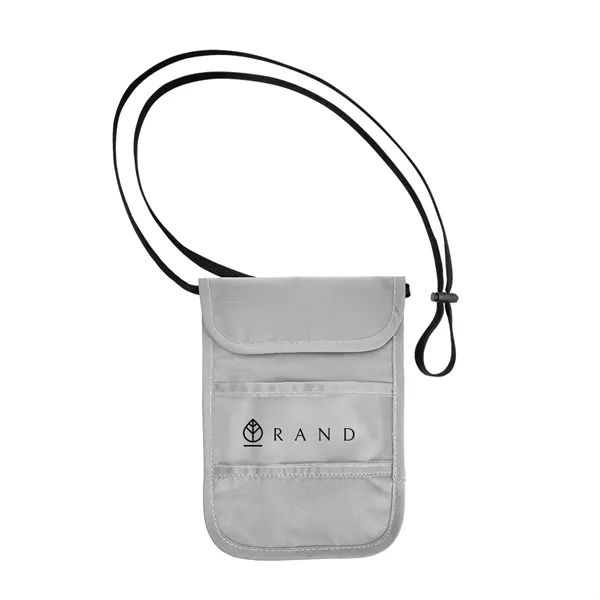 Neck wallet with RFID fabric on front and back.... from ASI 61125 Hit Promotional Products / Hit®