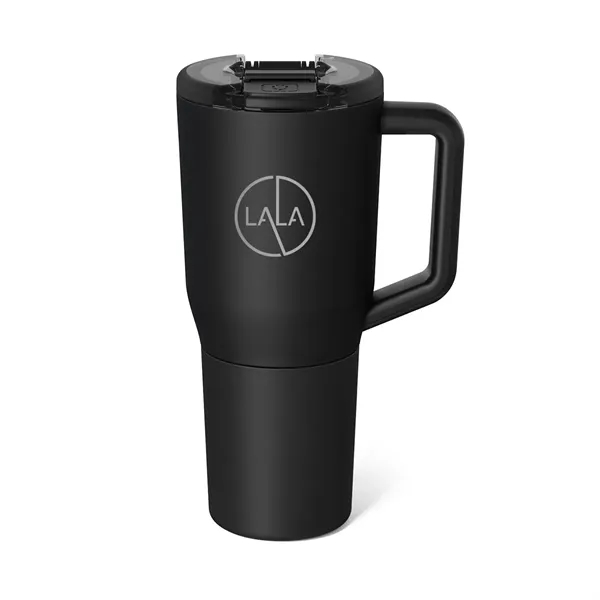 35 oz. insulated stainless steel travel mug with lid and handle.... from ASI 61125 Hit Promotional Products / Hit®