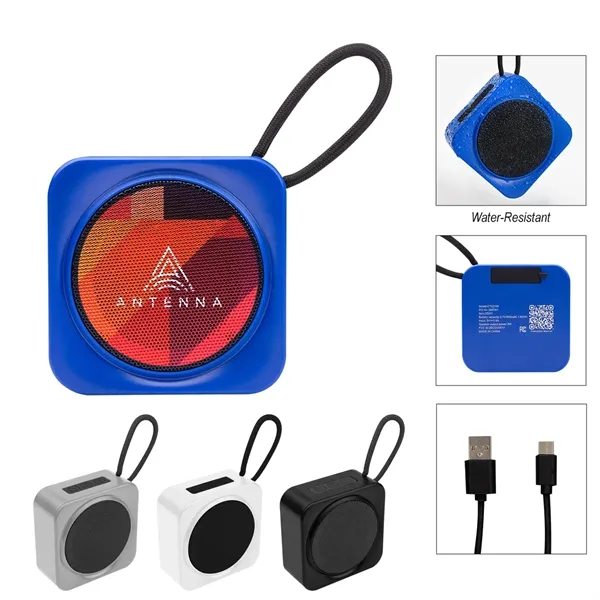 Wireless speaker featuring High Definition Bluetooth® 5.0 technology.... from ASI 61125 Hit Promotional Products / Hit®