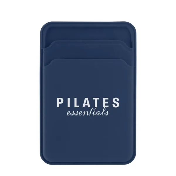 Silicone phone wallet with two card slots; compatible with magnetic phones.... from ASI 61125 Hit Promotional Products / Hit®