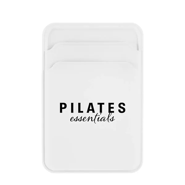 Silicone phone wallet with two card slots; compatible with magnetic phones.... from ASI 61125 Hit Promotional Products / Hit®