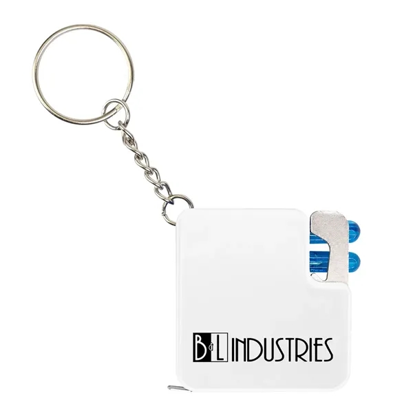 Key chain with 3' tape measure, bottle opener, flat head/Phillips head... from ASI 61125 Hit Promotional Products / Hit®