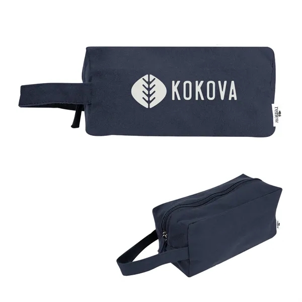 Recycled cotton toiletry bag with zippered main compartment and handle.... from ASI 61125 Hit Promotional Products / Hit®