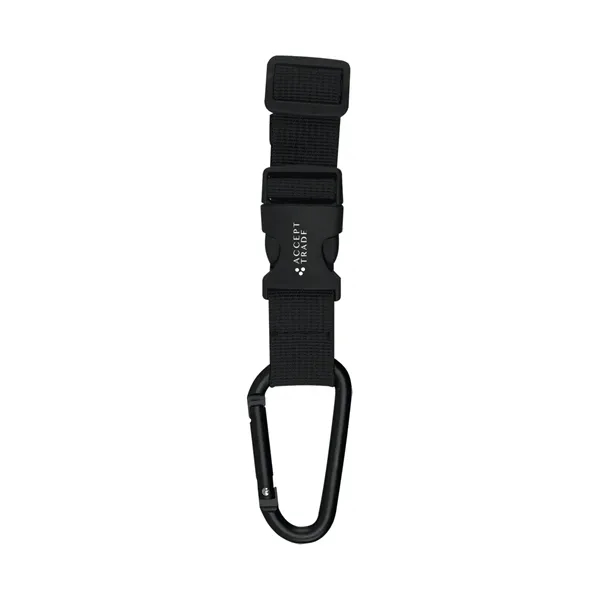 Adjustable buckle strap with removable carabiner attachment.... from ASI 61125 Hit Promotional Products / Hit®