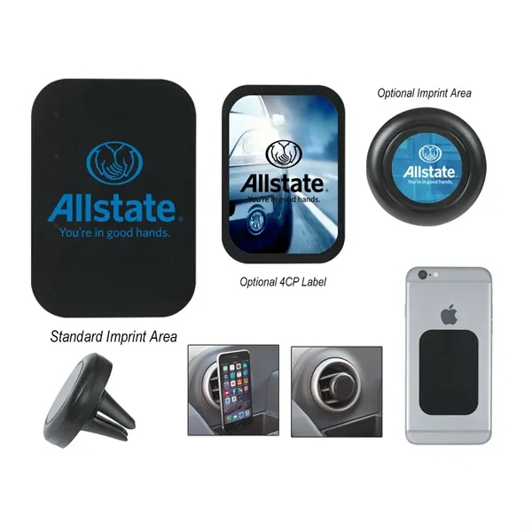 Auto Air Vent Magnetic Phone Mount Apply Metal Piece To Phone... from ASI 61125 Hit Promotional Products / Hit®