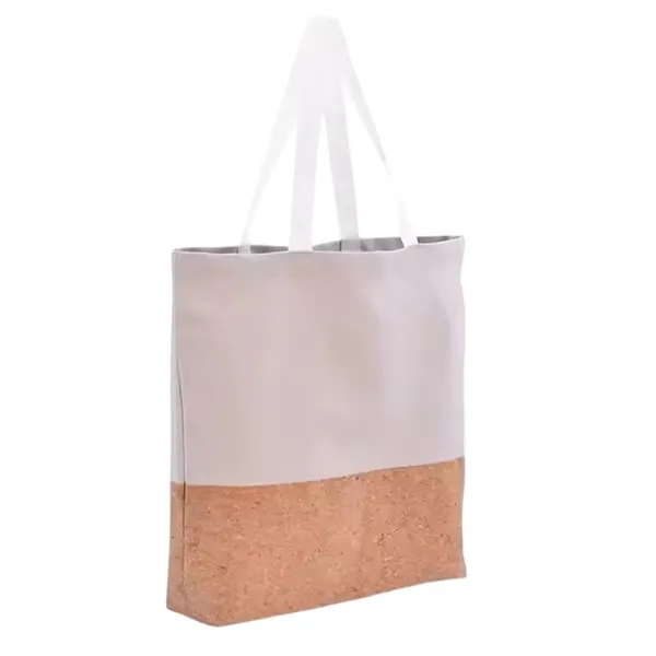 Canvas cork bottom tote bag plus full color heat transfer on... from ASI 37218 Athena Promo (tm)