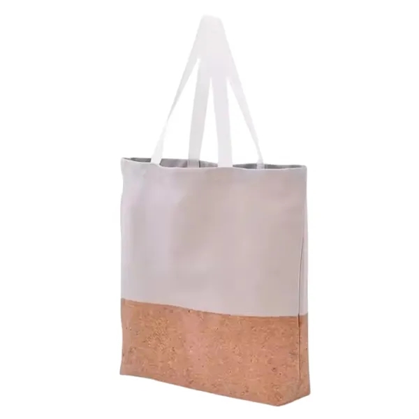 Canvas cork bottom tote bag plus full color heat transfer on... from ASI 37218 Athena Promo (tm)