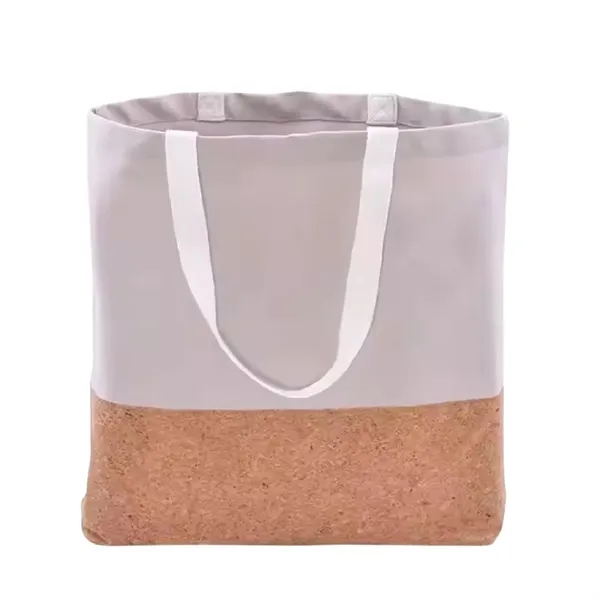 Canvas cork bottom tote bag plus full color heat transfer on... from ASI 37218 Athena Promo (tm)