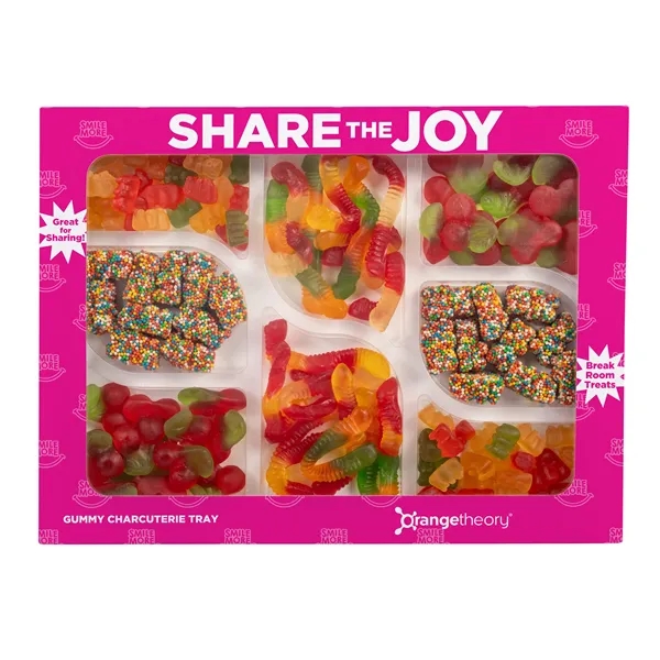 Gummy Charcuterie Tray in Custom Box... from ASI 44900 NC Custom (CI/Lanco) / Chocolate Inn