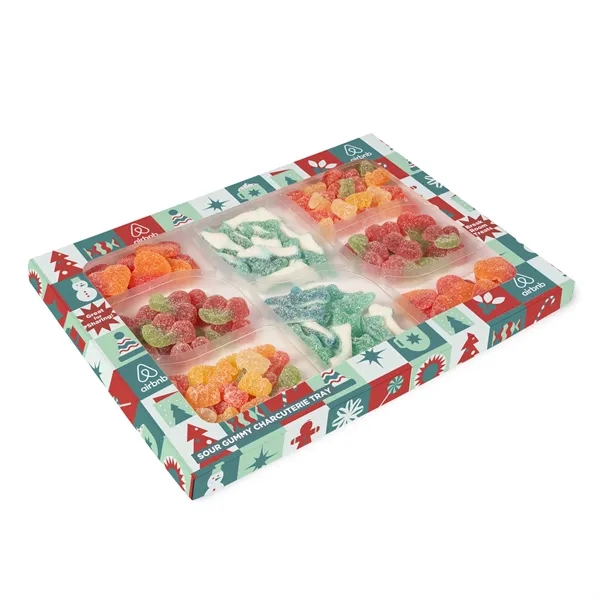 Sour Gummy Charcuterie Tray in Custom Box... from ASI 44900 NC Custom (CI/Lanco) / Chocolate Inn