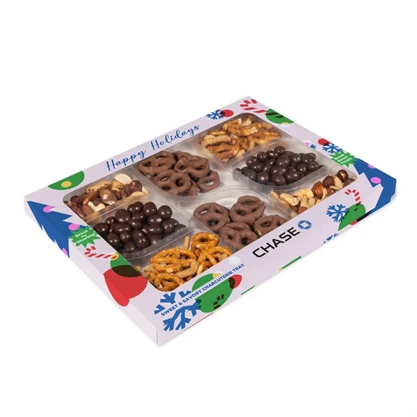 Sweet and Savory Charcuterie Tray in Custom Box... from ASI 44900 NC Custom (CI/Lanco) / Chocolate Inn