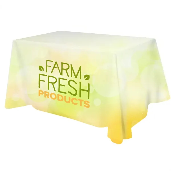 4-sided full-color table cover measuring 104" x 86" rPET polyester. Washable,... from ASI 61966 HPG / Beacon Promotions