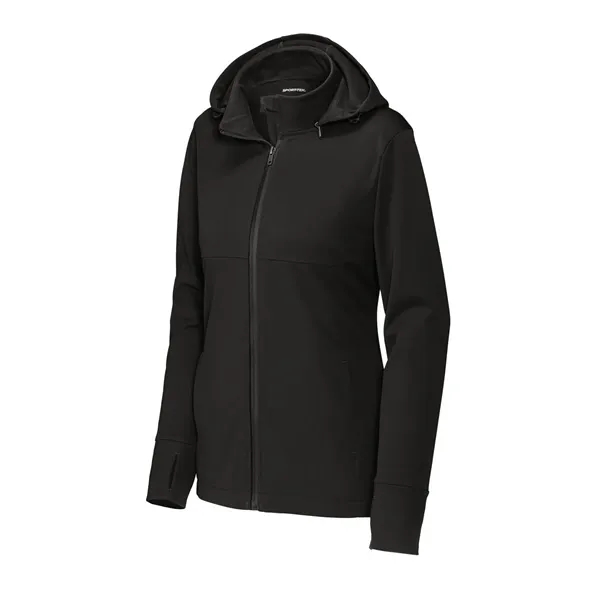 Sport-Tek® Women's Hooded Soft Shell Jacket... from ASI 57371 Eyevertising