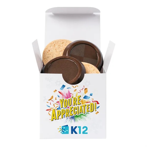 Desk Drop Box with Truffle Cookies... from ASI 44900 NC Custom (CI/Lanco) / Chocolate Inn