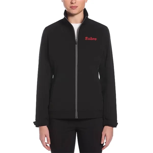 The Callaway Women's Long Sleeve Soft Shell Full Zip Jacket is... from ASI 61005 Hirsch Gift Inc