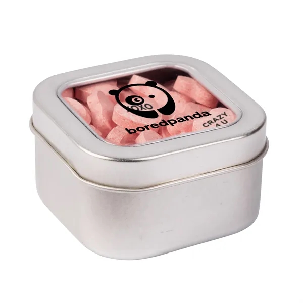 Large Metal Tin with Window Lid and Conversation Hearts... from ASI 44900 NC Custom (CI/Lanco) / Lanco