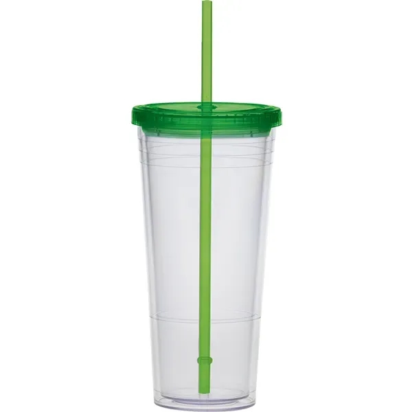 24 oz. extra large carnival cup with color lid and color... from ASI 71920 Moderne Glass Company Inc / Glass America®