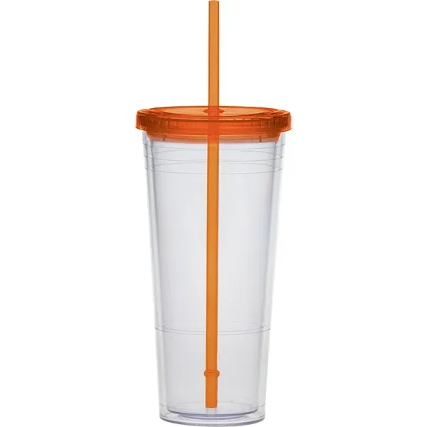 24 oz. extra large carnival cup with color lid and color... from ASI 71920 Moderne Glass Company Inc / Glass America®