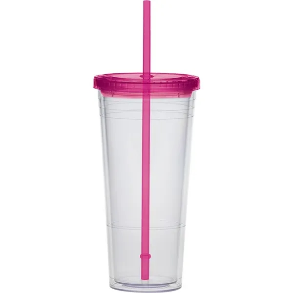 24 oz. extra large carnival cup with color lid and color... from ASI 71920 Moderne Glass Company Inc / Glass America®