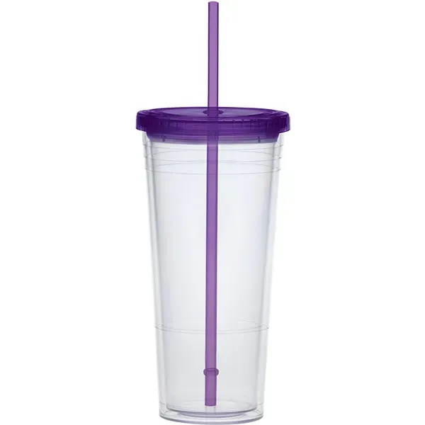 24 oz. extra large carnival cup with color lid and color... from ASI 71920 Moderne Glass Company Inc / Glass America®