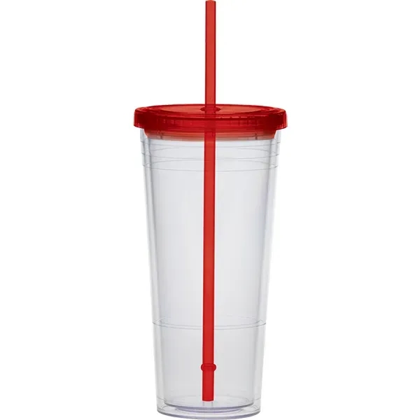 24 oz. extra large carnival cup with color lid and color... from ASI 71920 Moderne Glass Company Inc / Glass America®
