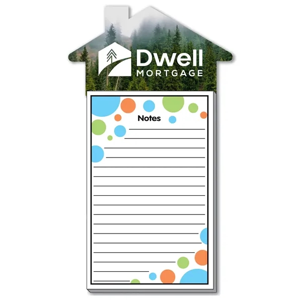 House shaped magnet featuring a 40-sheet notepad with stock design notepad... from ASI 54040 Fey Promo / Magna-Tel by Fey