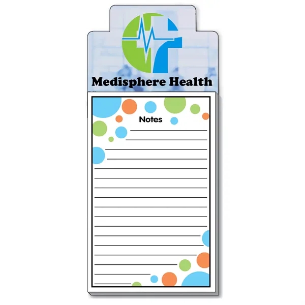 Frame-shaped magnet featuring a 40-sheet notepad with stock design attached at... from ASI 54040 Fey Promo / Magna-Tel by Fey