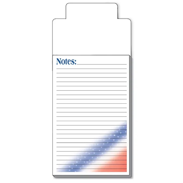 Frame-shaped magnet featuring a 40-sheet notepad with stock design attached at... from ASI 54040 Fey Promo / Magna-Tel by Fey