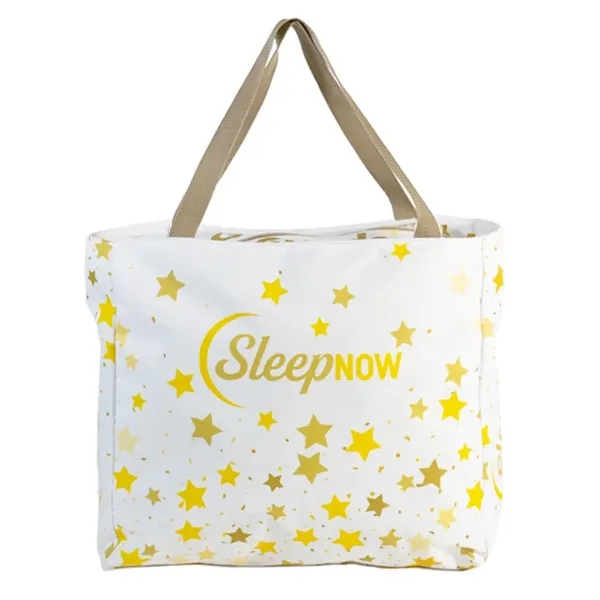 Polyester tote with poly handles and full-color sublimation. Great for promotions,... from ASI 67557 LimeLight Ent