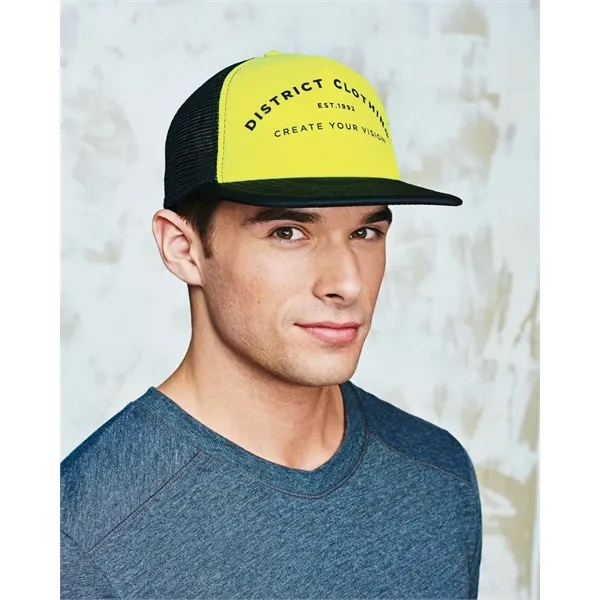 District® Flat Bill Snapback Trucker Cap... from ASI 57371 Eyevertising