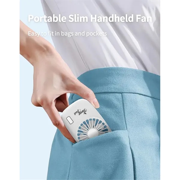 Mini cooling fan that's rechargeable, waterproof and lightweight.... from ASI 39552 BEL Promo