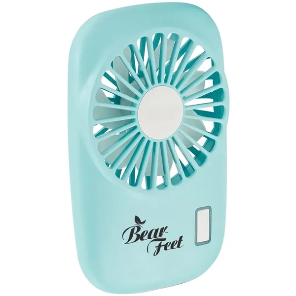 Mini cooling fan that's rechargeable, waterproof and lightweight.... from ASI 39552 BEL Promo