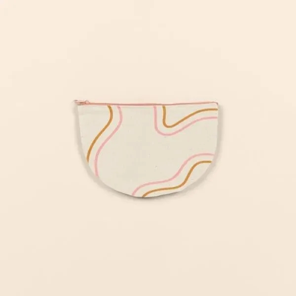 8.75" x 6" half-moon shaped natural, colored or denim canvas carry... from ASI 74710 Numo