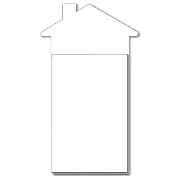 House-shaped magnet measuring 2.81"H x 4.39"W with a blank pad applied... from ASI 54040 Fey Promo / Magna-Tel by Fey