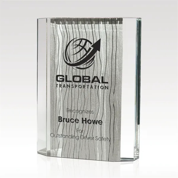 4 1/2" x 5 1/2" x 1 1/8" starphire glass award... from ASI 93986 Visions/Awardcraft / Visions Awards