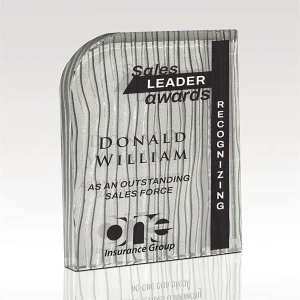 Beveled Starphire glass award with deep etching.... from ASI 93986 Visions/Awardcraft / Visions Awards