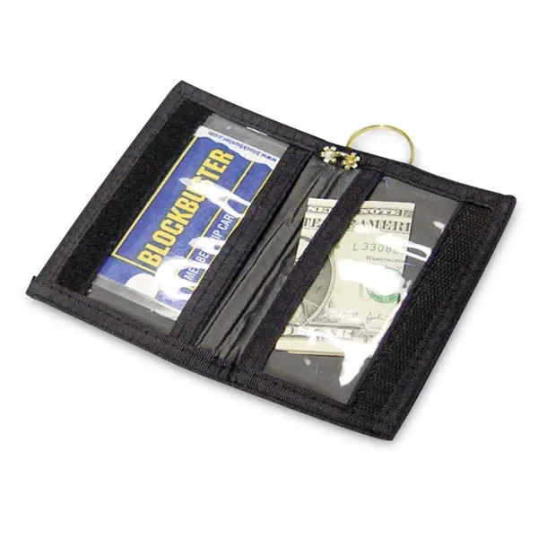 Keyring wallet made of nylon with clear interior pockets and hook... from ASI 57655 STOPNGO Line