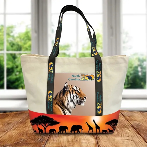 Custom Large rPET Canvas Tote... from ASI 44900 NC Custom (CI/Lanco) / Lanco