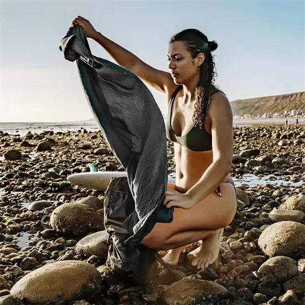 A full-sized beach towel built from our space-saving nanofiber fabric. Lightweight... from ASI 61005 Hirsch Gift Inc