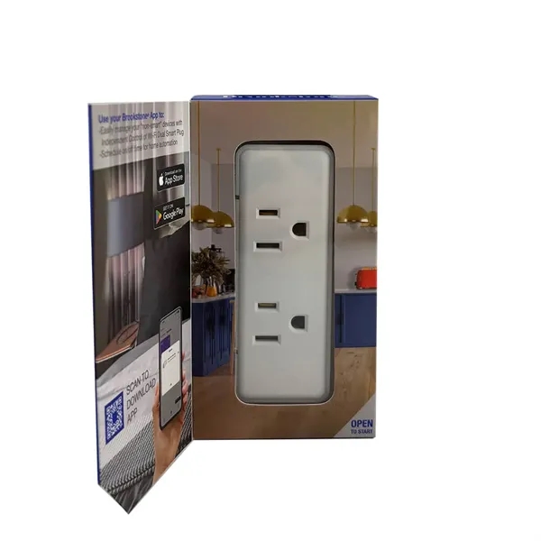 Dual outlet smart plug that allows you to control up to... from ASI 61005 Hirsch Gift Inc / HG TECH HG