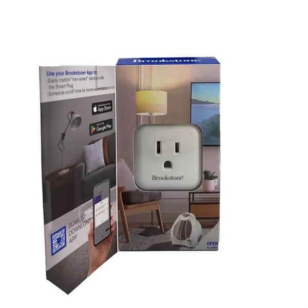 Control your favorite "non-smart" devices with the Brookstone Wi-Fi Smart Plug!... from ASI 61005 Hirsch Gift Inc / HG TECH HG