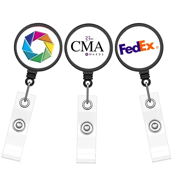 Full Color Metal Insert Badge Holders... from ASI 62635 Inno-Vative Solutions Grp LTD